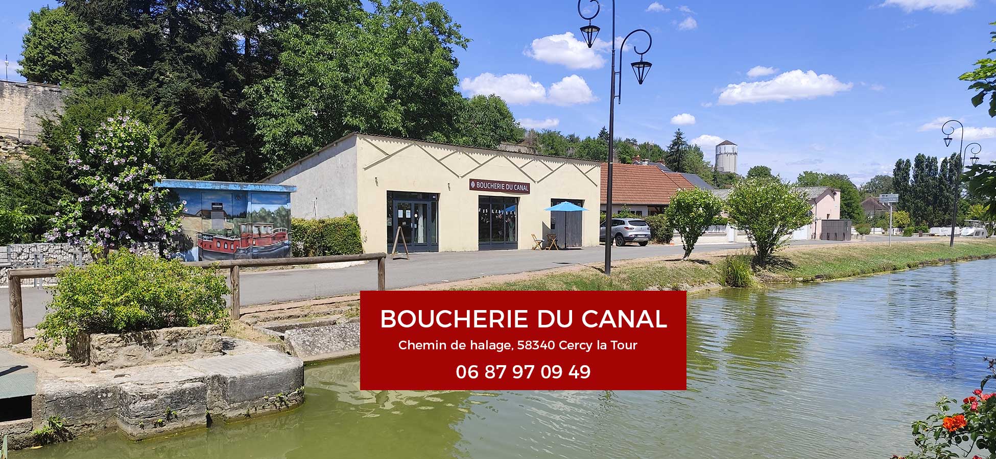 Bannière Boucherie du Canal à Cercy la tour